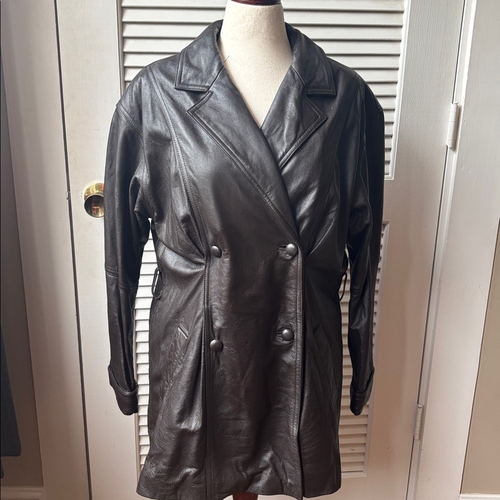 Together vintage leather coat size large